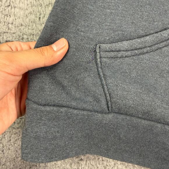 Aviator Nation Hoodie Womens M Gray Full Zip 5 Stripe Rainbow Made In USA - Picture 4 of 12